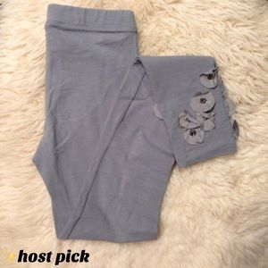 crew cuts gray flower leggings